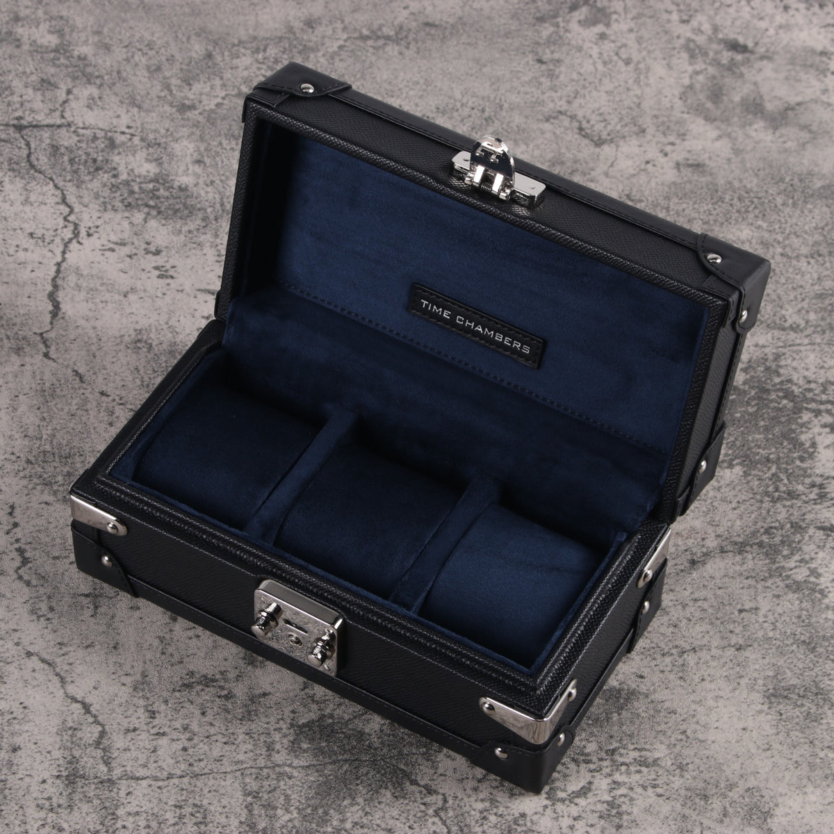 Three Watch Trunk - Founders Edition (Blue Alcantara)